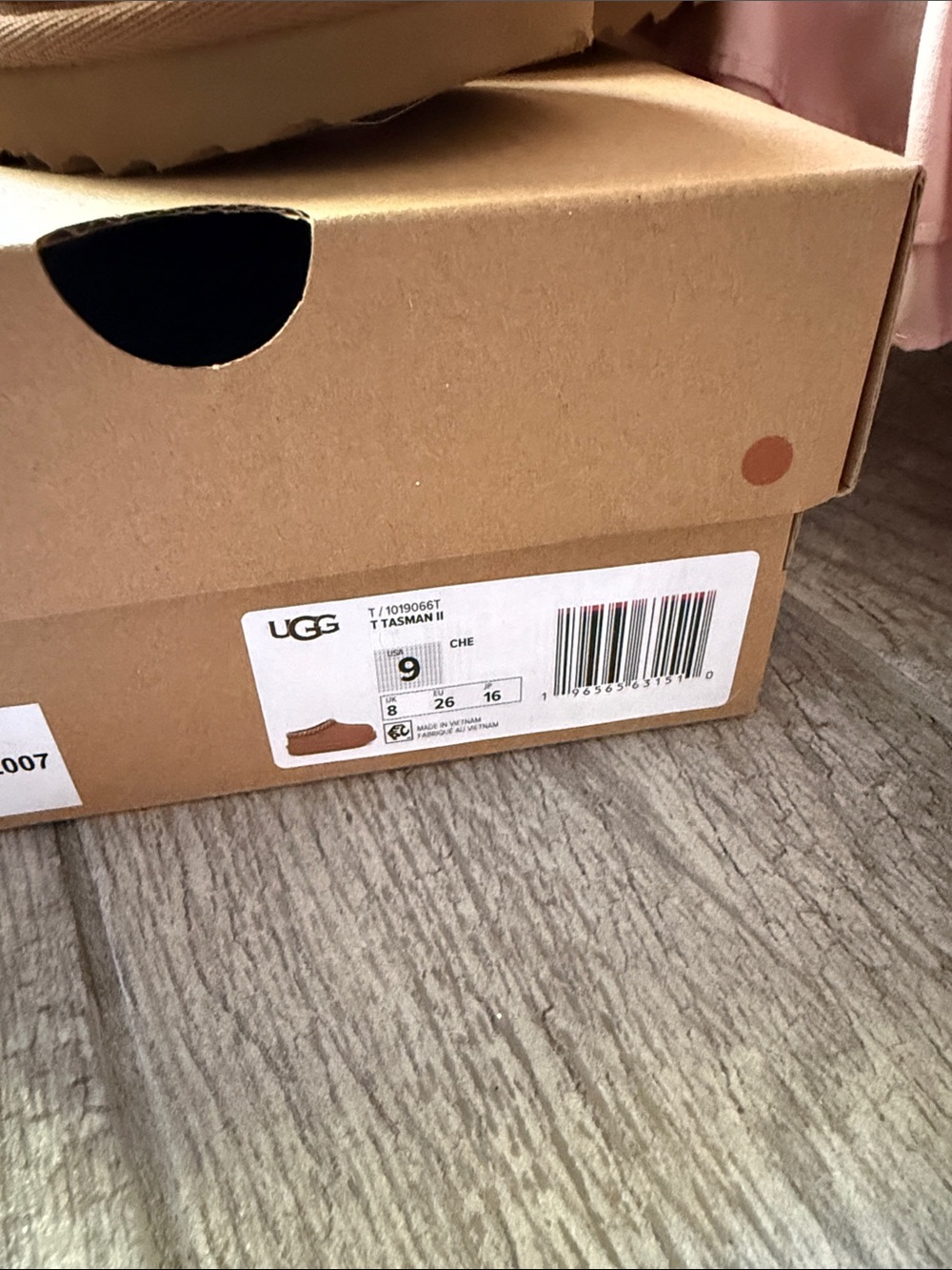 UGG Kids Chestnut Brown Suede Clog Slippers - Picture 2 of 6